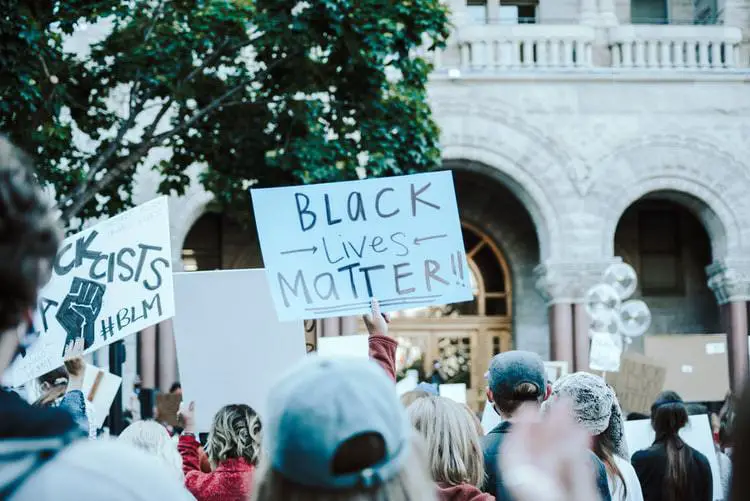Black lives matter movement protest