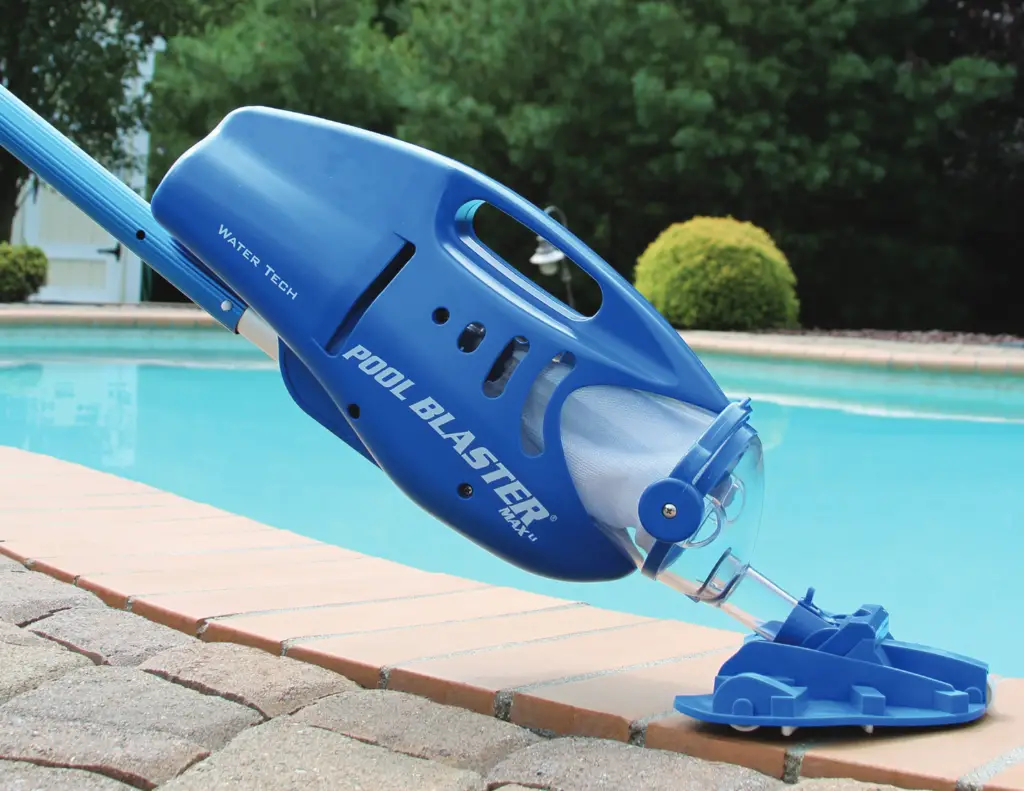 Water Tech Pool Blaster cleaning pool outdoor