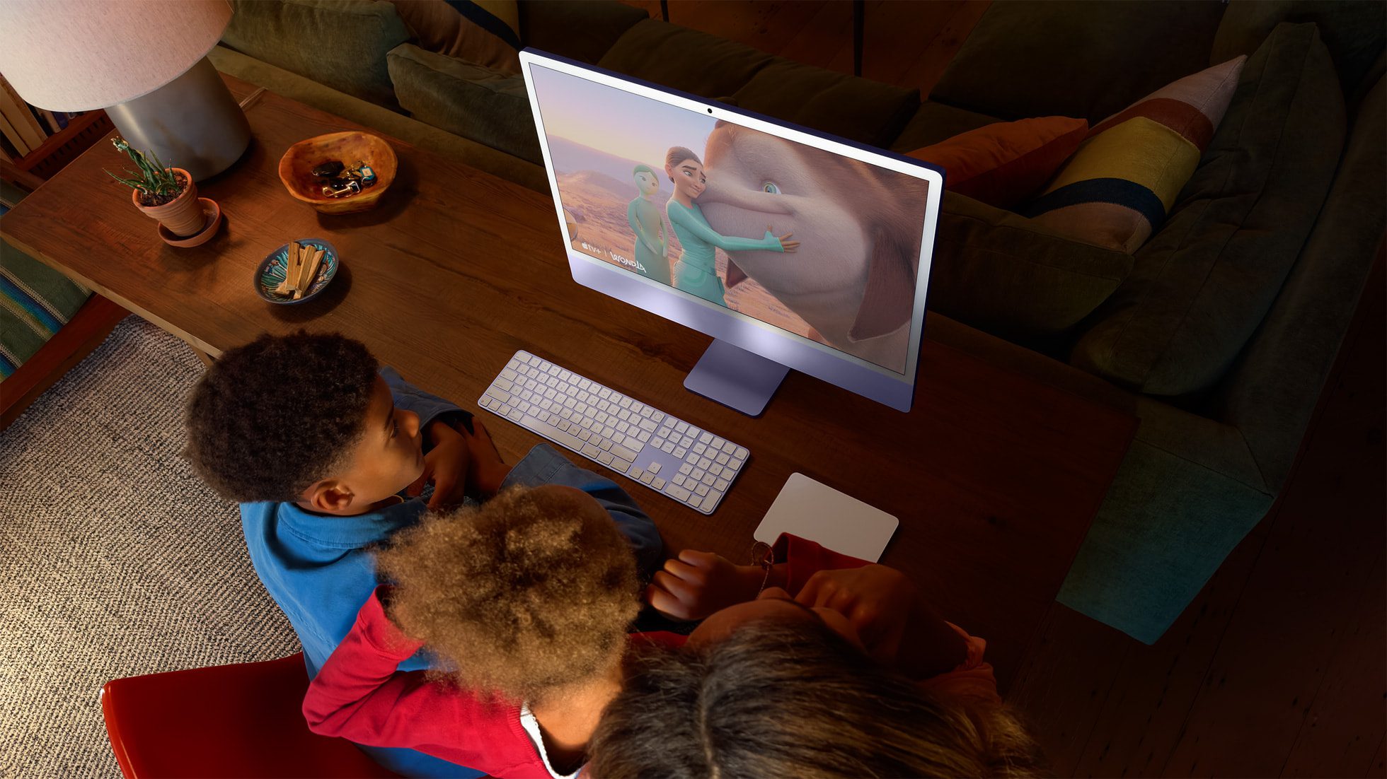 Current image: Kids using an Apple iMac