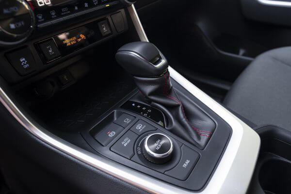 The interior of the Toyota RAV4.